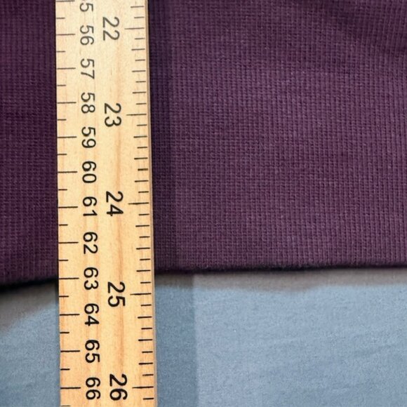 Lululemon Floral Flock Pullover Size 8 Black Cherry Purple Felt Flower Pouch - Picture 9 of 9